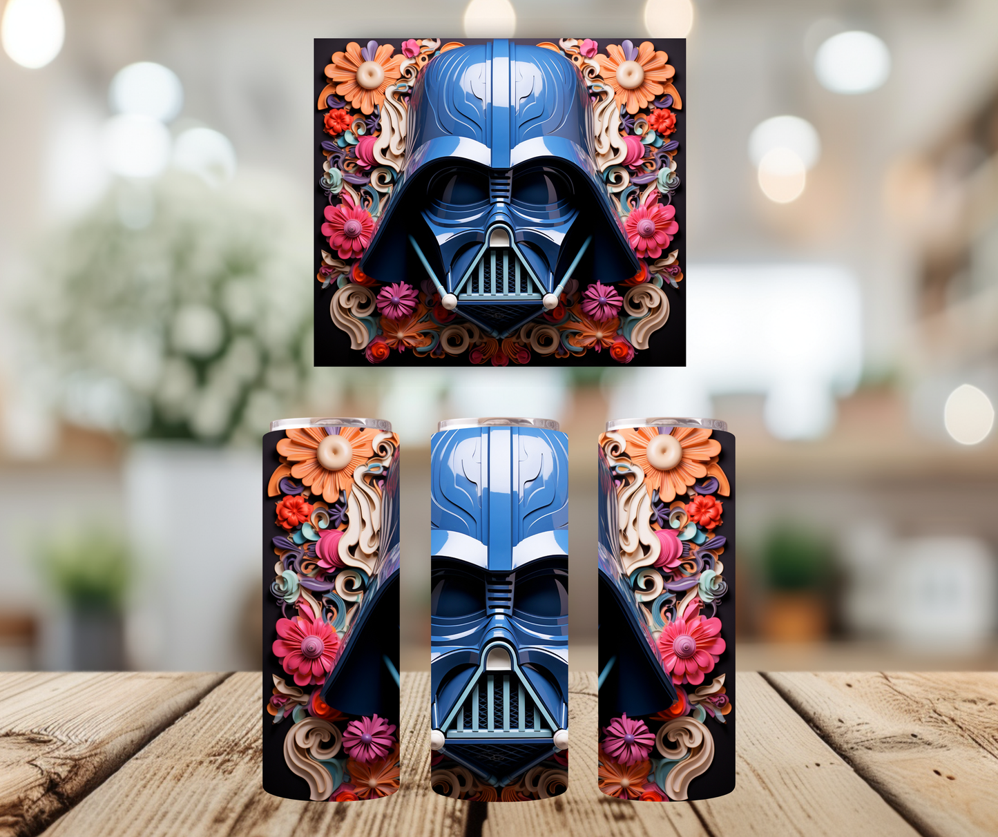 20oz Tumbler - Porcelain Darth