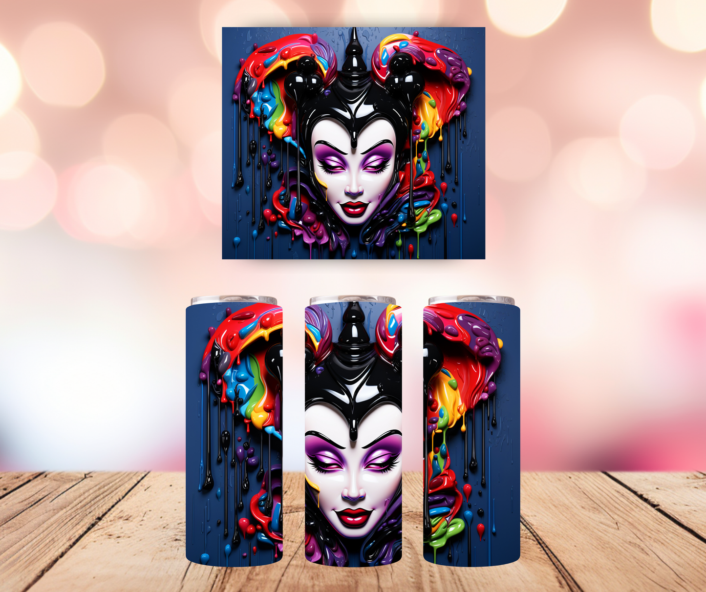 20oz Tumbler - Splash Maleficent