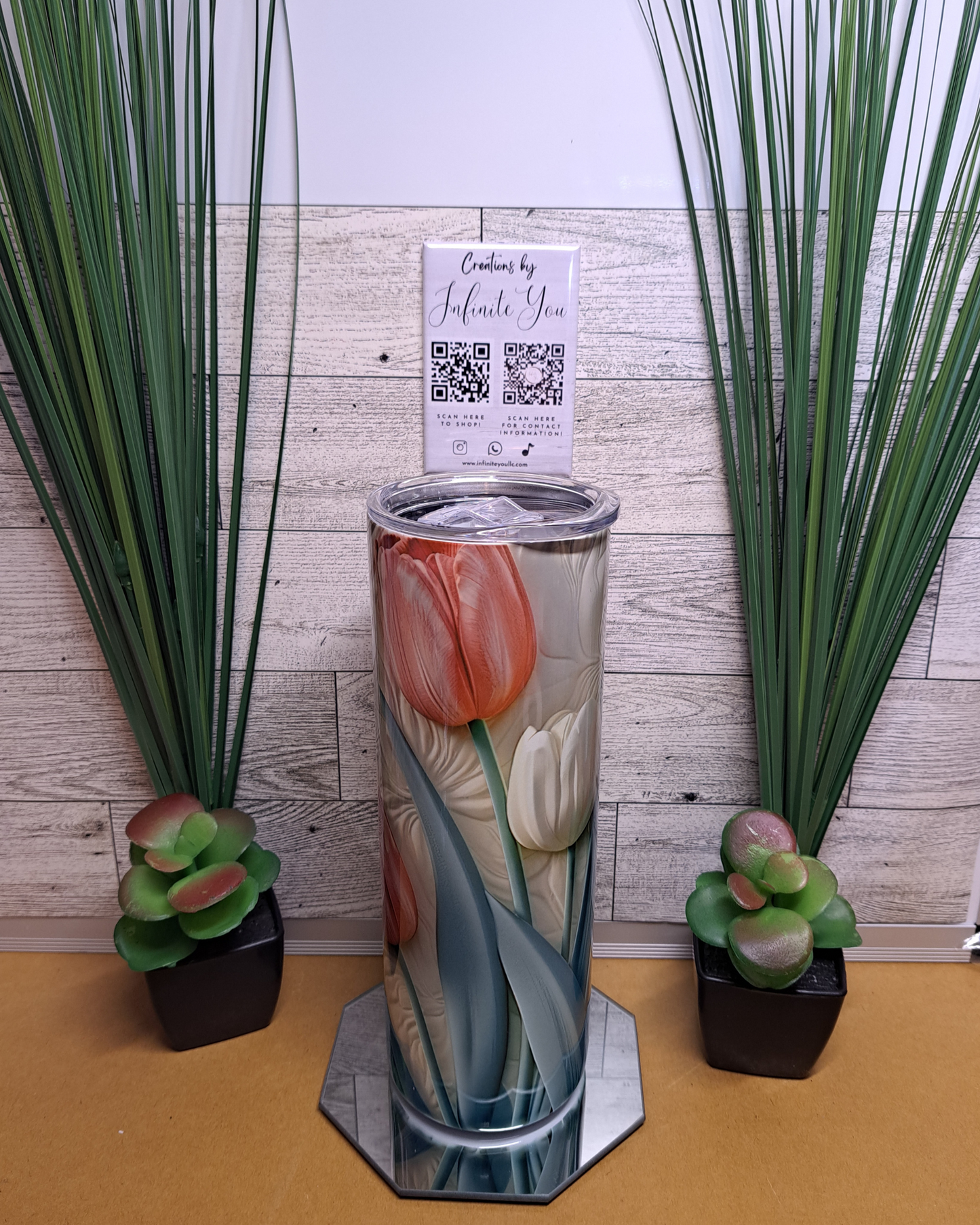 20oz Tumbler - Tulips