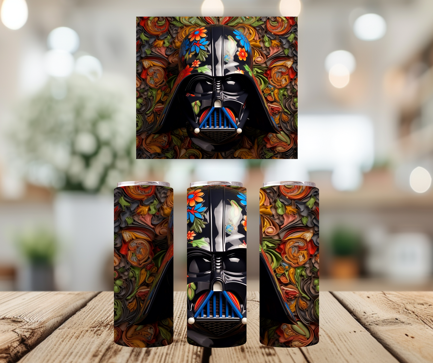 20oz Tumbler - Porcelain Darth 2