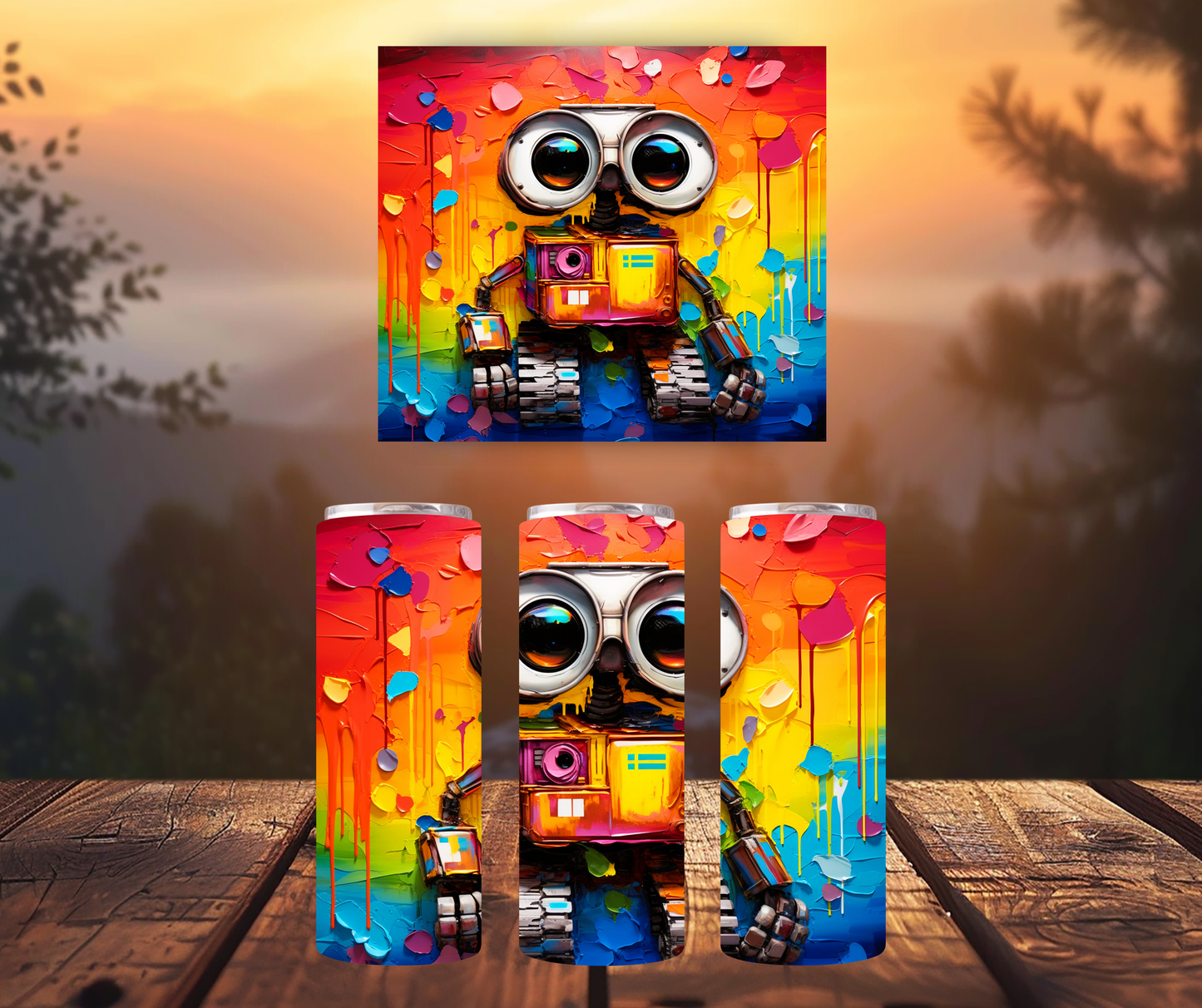 20oz Tumbler - Splash Wall E