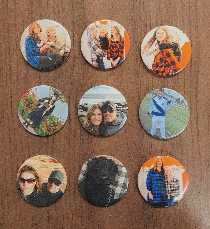 3 inch customized magnet (set of 9)